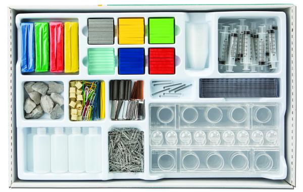 organized drawer of lab materials for teaching Chemistry of Materials unit