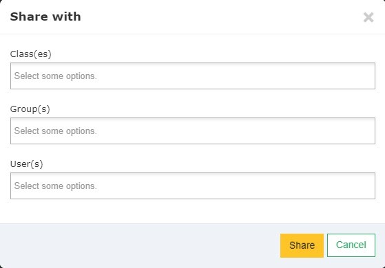 3. choose who to share with