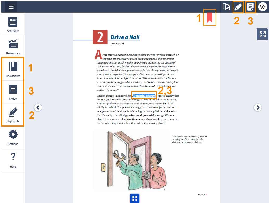 4 bookmarks notes highlights