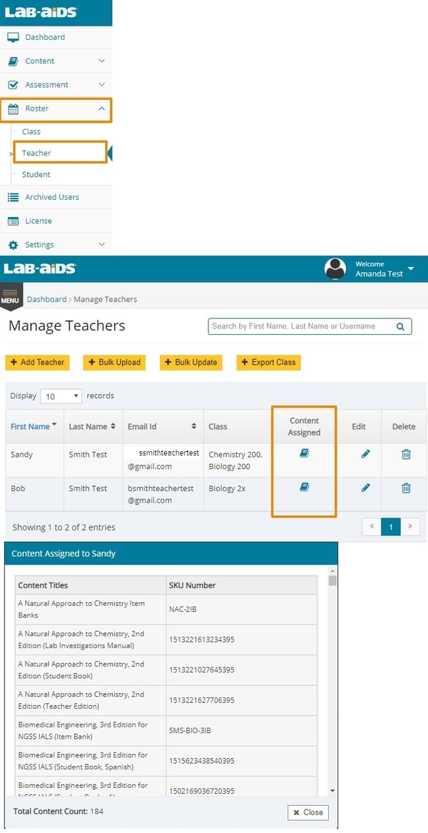 8 check for content assigned - all together