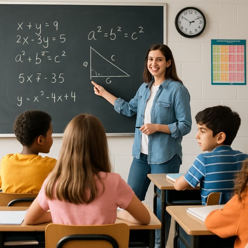 middle school students in math classroom-1