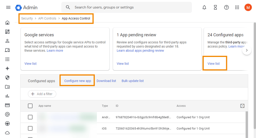 Configure App 2
