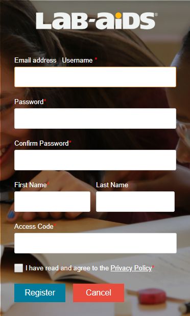 How do I create my account by redeeming an access code_Image 1