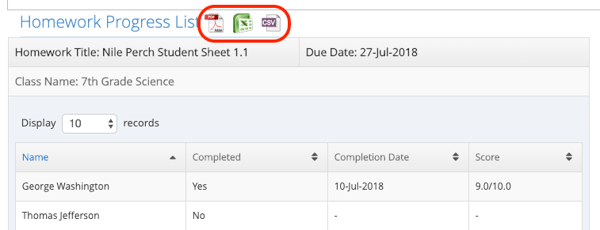 How do I export homework scores_Image 3