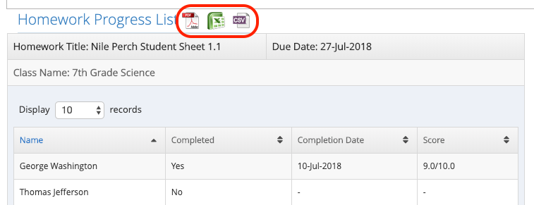 How do I export homework scores_Image 3
