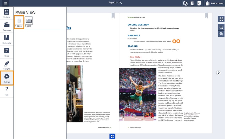 How do I switch to one-page view_Image 1