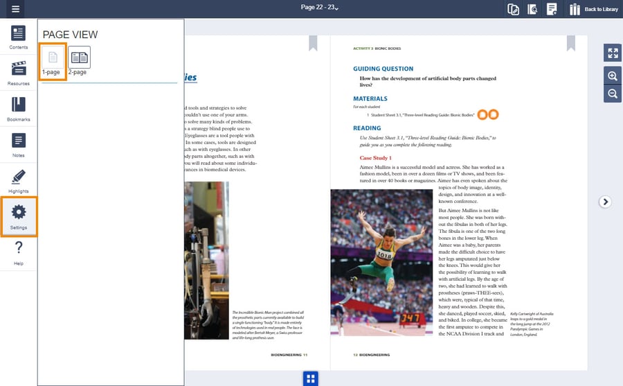 How do I switch to one-page view_Image 1
