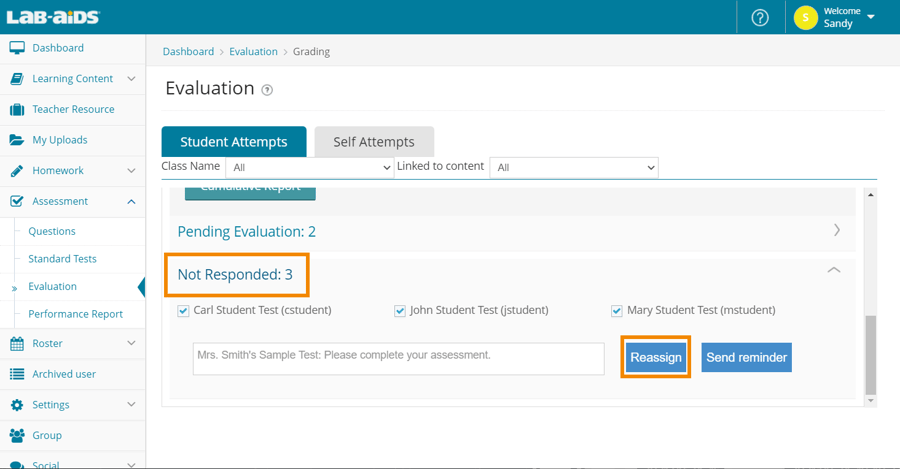 Reassign Tests 2