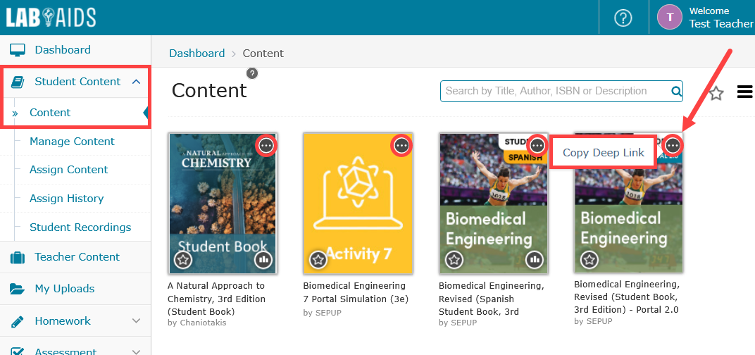copy deep link library