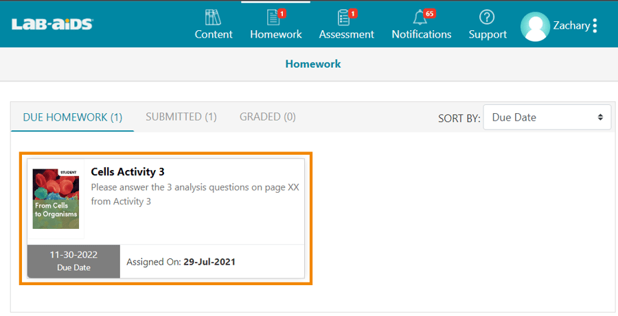 due homework