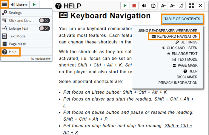 keyboard shortcuts 1 may 6