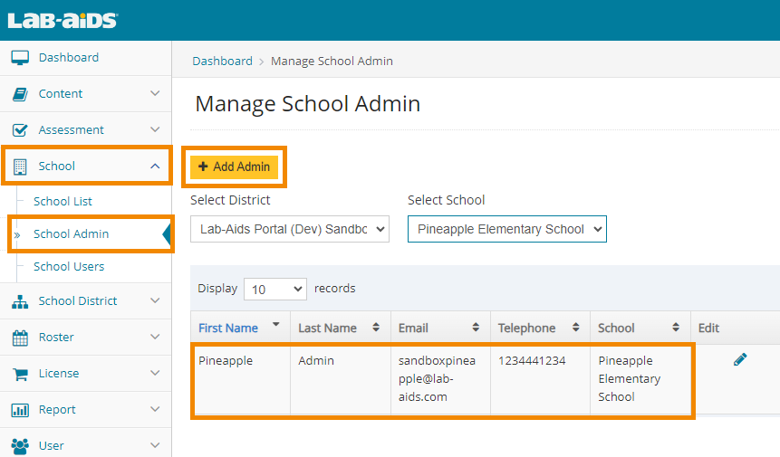 school admin