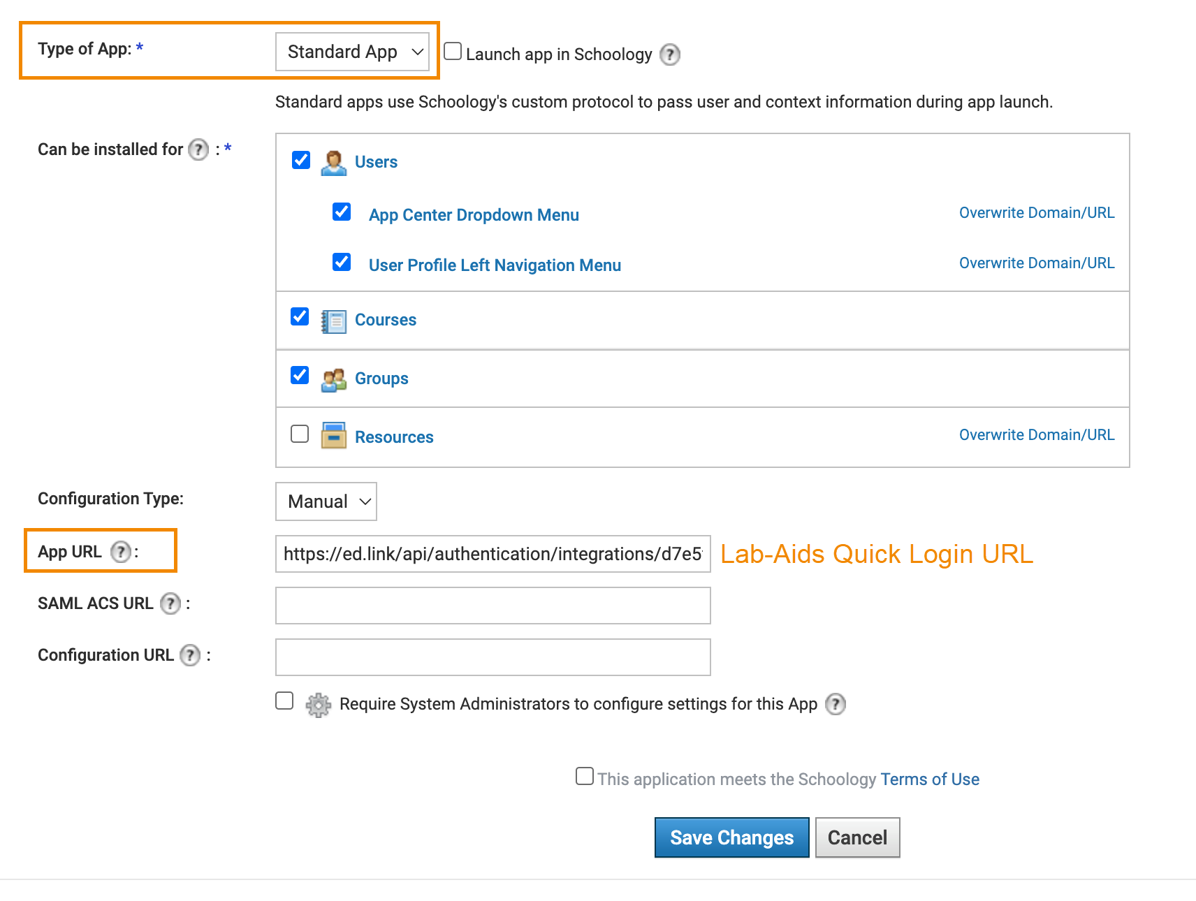 standard app settings screenshot 3 settings modified a bit