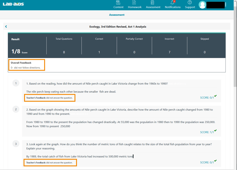 student screenshot 2 feedback