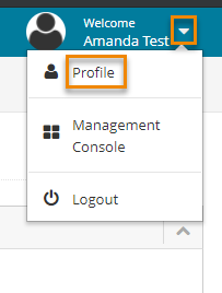 Click the dropdown next to your name in the top right corner.