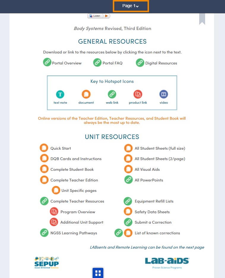 Page 1 contains links to external/downloadable resources, including a downloadable PDF of the book.