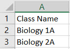 class headers