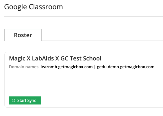 Click "start sync"