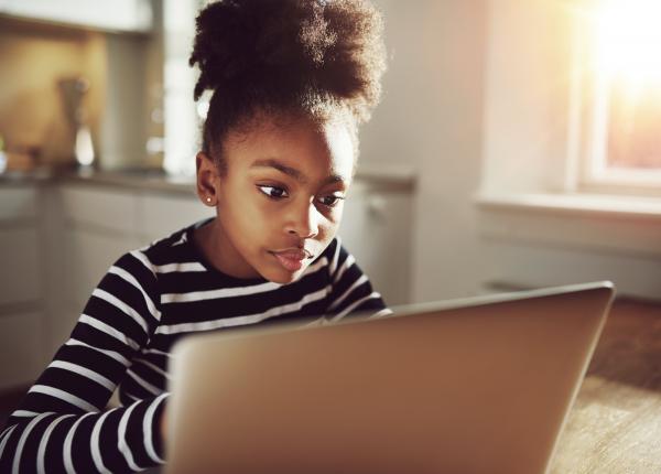 Black Girl on Computer Thumbnail