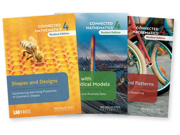 Unit 1 covers for each grade of Connected Mathematics 4